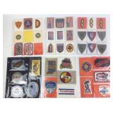 Patches, military, American flag, march of dimes,