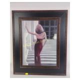 Vincent George framed "Anticipation 2" art