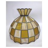 Leaded glass hanging light shade