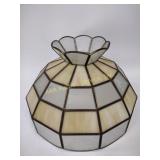 Leaded glass hanging light shade