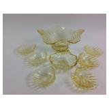 Cambridge Caprice yellow glassware