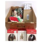 Christmas decor, hot pads, collectible ornaments