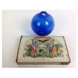 Lightning rod ball with some chipping,