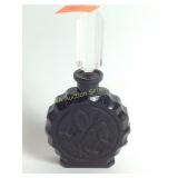 Czech glass Art Deco perfume bottle