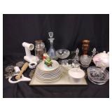 Household Items including Handmade Wood Candle