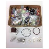 Crafting supplies, jewelry making, beads suede