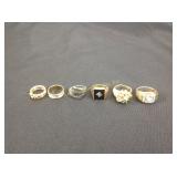 Rings, varying sizes and styles, men