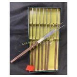 Vintage skewers in original box set of 8