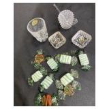 Salt dips handmade Cambridge, glass candy