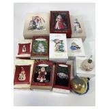 Hallmark keepsake ornaments in original boxes,
