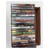 DVDs including John Wayne, the notebook, Sahara,