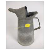 One gallon galvanized gas can