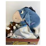Plush animals including Eeyore (used condition),