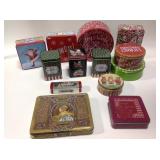 Tins, cardboard decor boxes