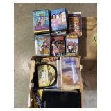 DVDs, VHS movies, Dumbo, Star Trek, books Star