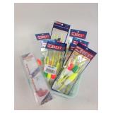 Best bobbers, smelled hooks, new in package,