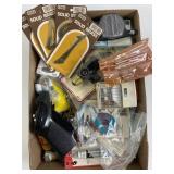 Misc Household Items including Labeler, Brass