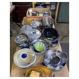 Misc Kitchen Items including Vintage Pressure