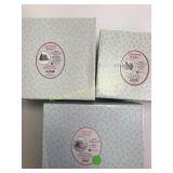 Porcelain figurines in original boxing, cherished