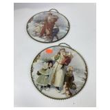 Stove pie cover, round, measures approximately 9