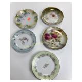 Hand painted plates, Germany, three crown,