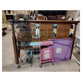 Decorative folding screen, plate rack, child