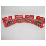 Coca-Cola 1/43 scale diecast vehicles (4)