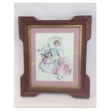 Wooden vintage frame, prints of peace gallery,