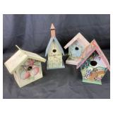 Bird houses variety of sizes and styles