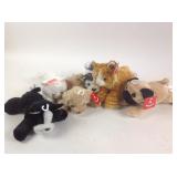Aurora plush toys, with tags, qty 6