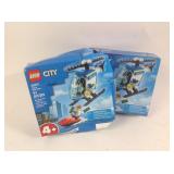 Lego city, qty 2 boxes, box damage, over stock