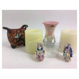 Weller vase,numbered,, whole pottery, candle,