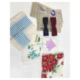 Vintage ladies handkerchiefs, bow ties vintage