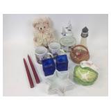 Decor items, Candles, mug, music boxes may