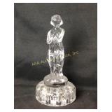 Glass figural flower frog measuring a