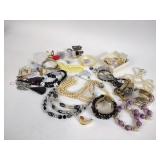 Costume jewelry, bracelets, hair combs,