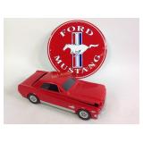 Mustang round metal sign, Mustang toy car V1964A