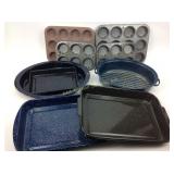 Kitchenware including Muffin Pans, Enameled Pans,