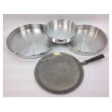 Three Globus Cake Pans - 15/13/10 inches, Griddle