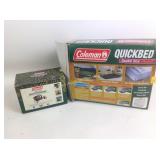 Coleman quick bed double size, Coleman electric