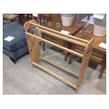 Quilt rack. 31.5"h x 33"w x 8.5"d
