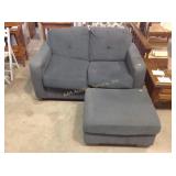 Sofa & ottoman. Some stains.