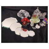 Art Glass Crystal Collectibles including Lead