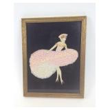 Vintage framed art, cut out, exterior frame