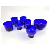 Depression era cobalt glassware