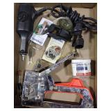 Tools and hardware, stapler, soldering iron,