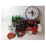 7 oz bottles, Harley-Davidson book, redwood trees