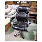 Leather office chair. Height: 52"