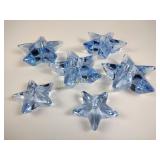 Cambridge glass moonlight blue star candle