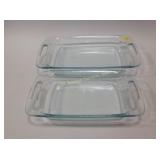 Pyrex baking dishes, quantity two, new